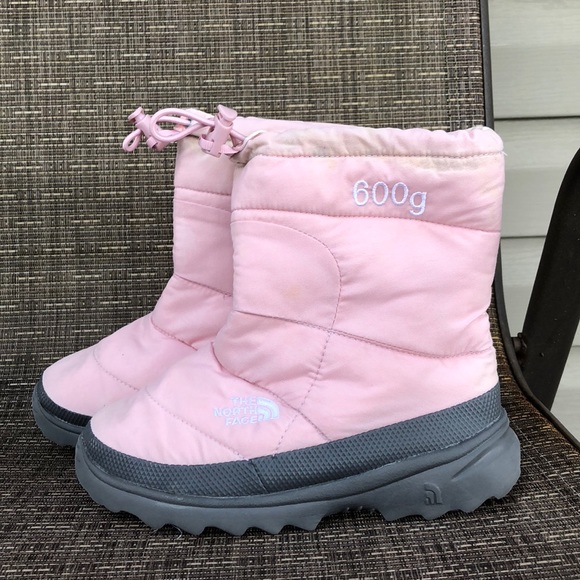 pink north face boots